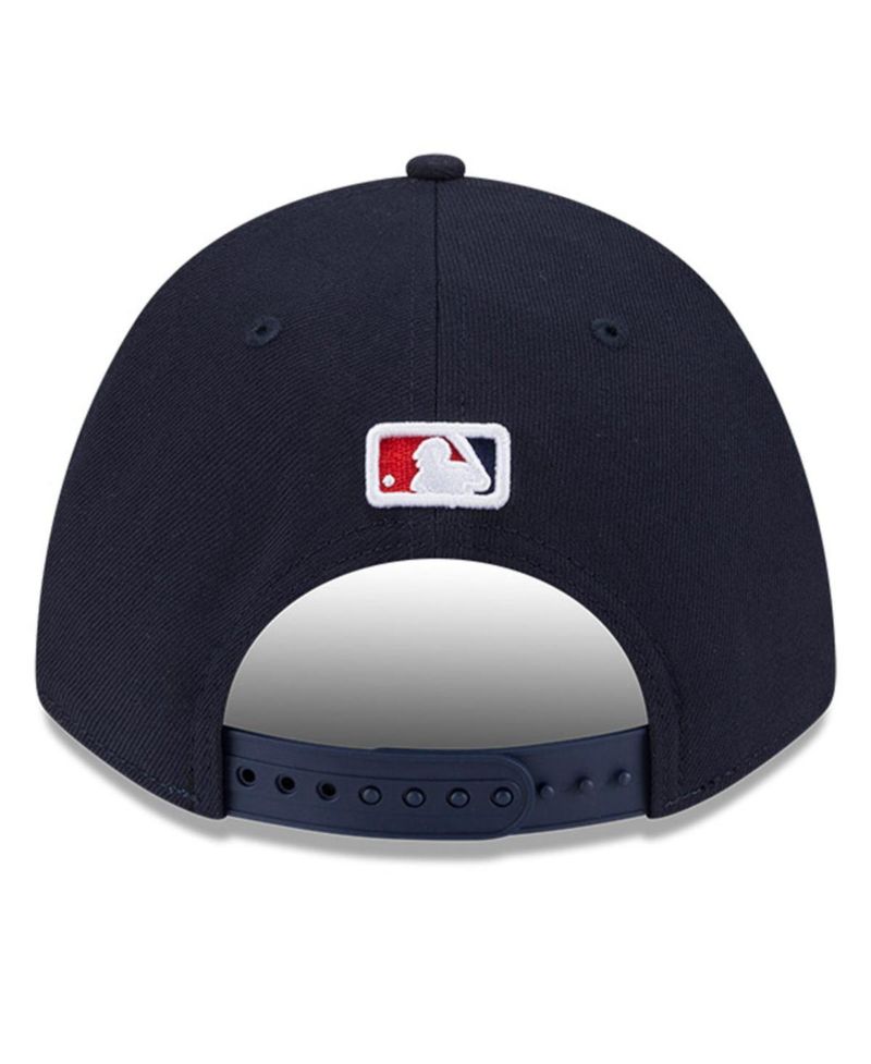 Men's Navy/Red Los Angeles Angels Player Replica 9Forty Adjustable Hat