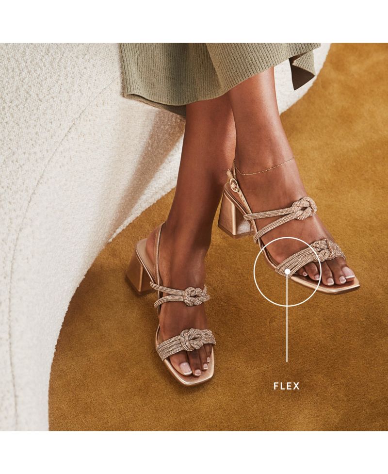 Women's Celeste Angled Block Heel Square Open Toe Dress Slingbacks