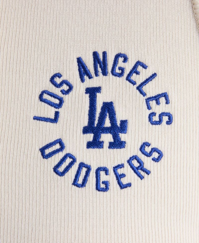 Women's Los Angeles Dodgers Iconic Ribbed-Knit Cropped Tank Top