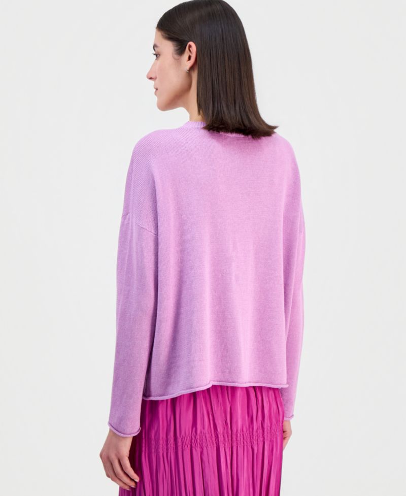 Women's Linen & Cotton Relaxed Sweater