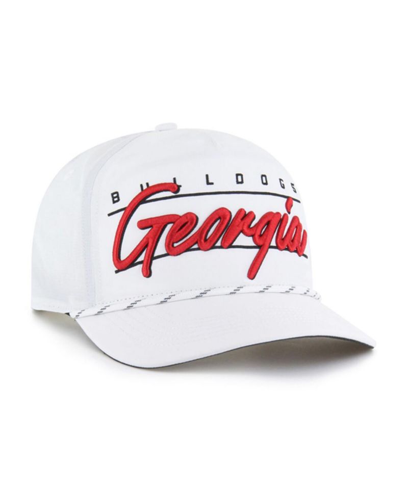 Men's White Georgia Bulldogs Condor Hitch Brrr Adjustable Hat