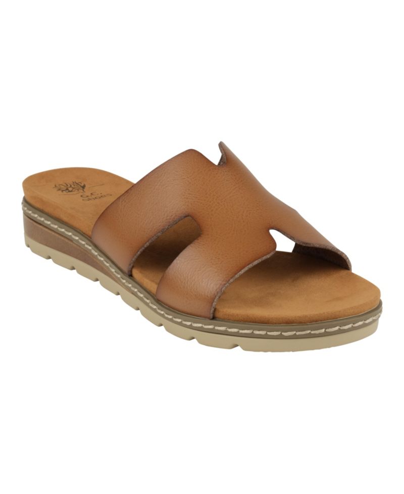 Women's Nellie Cut Out Slide Flat Sandals