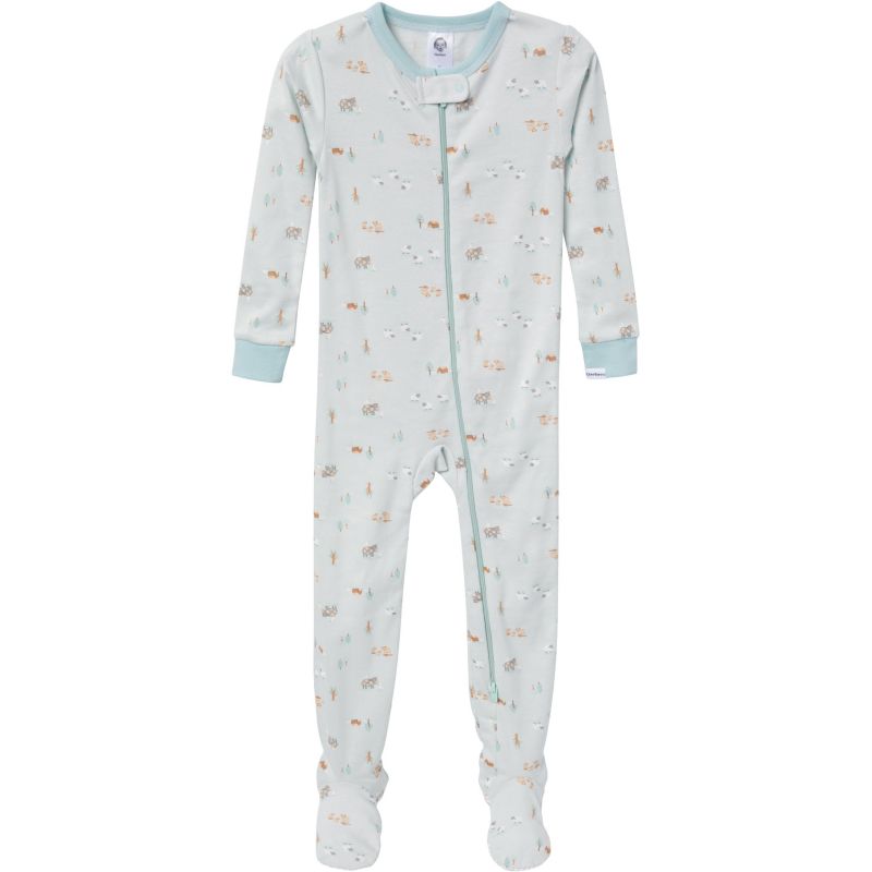 Baby Boys Snug Fit Footed Sleep & Play, 2-Pack, Farm