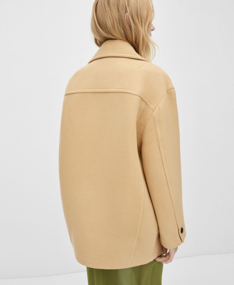 Women's Double Breasted Virgin Wool Coat