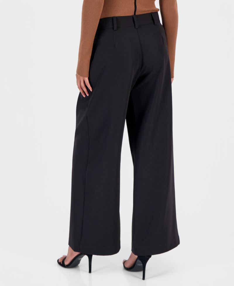 Women's Wide-Leg Pleated Pants