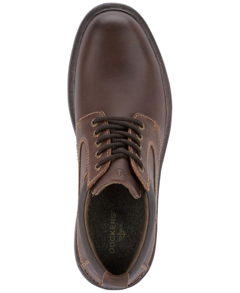 Men's Warden Plain-Toe Leather Oxfords