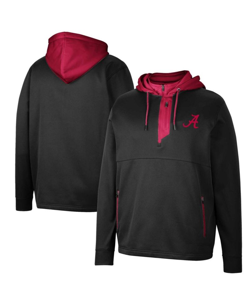 Men's Alabama Crimson Tide Luge 3.0 Quarter-Zip Hoodie