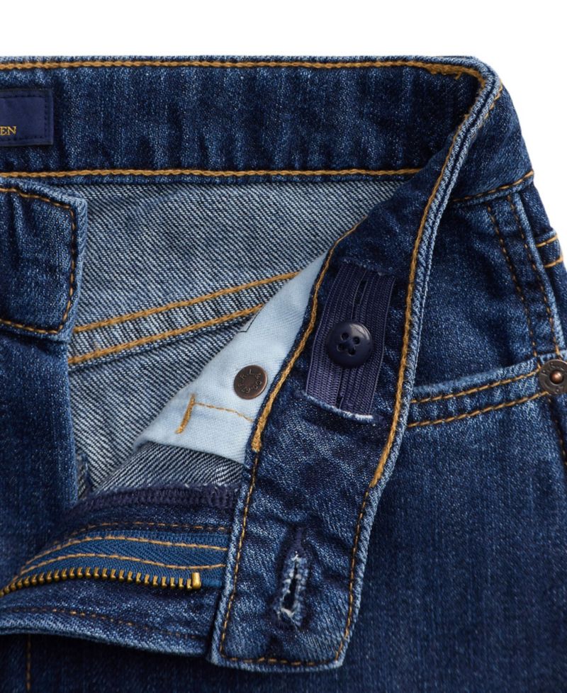 Girls' 2T-6X Curved Tapered Cotton Denim Jeans