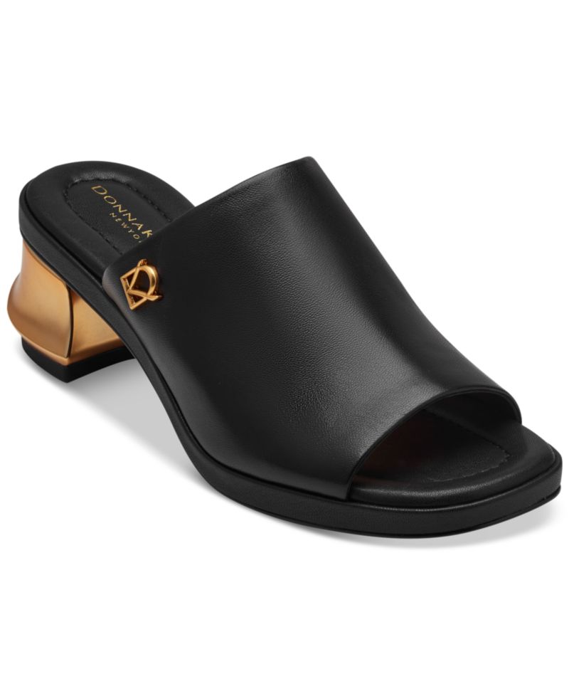 Women's Tinley Leather Peep Toe Mules