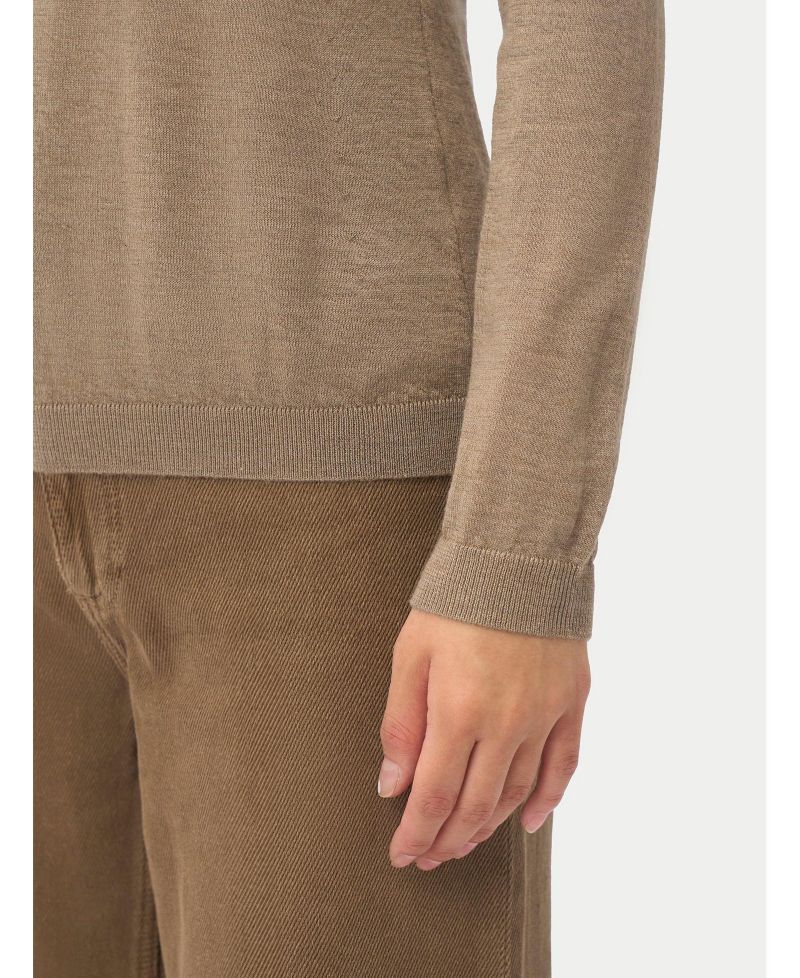 Women's Essential Cashmere-Silk T-Neck Sweater