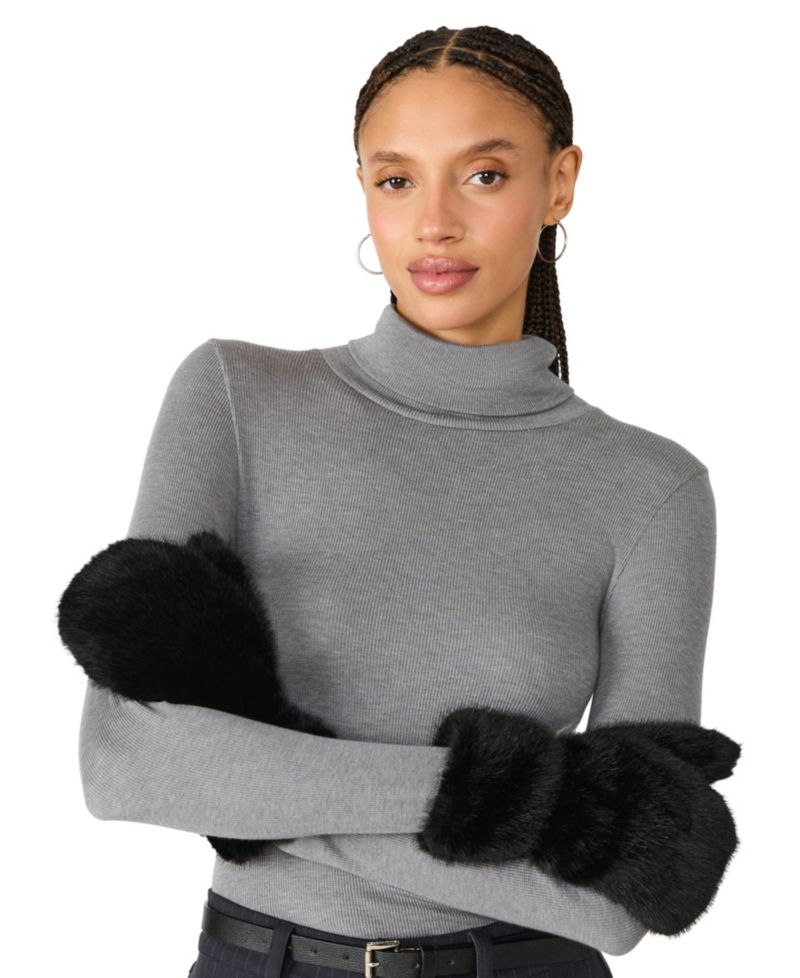 Extreme Fuzzy Pull-On Mitten Gloves