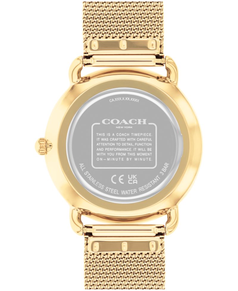 Women's Elliot Gold-Tone Stainless Steel Mesh Bracelet Watch 36mm