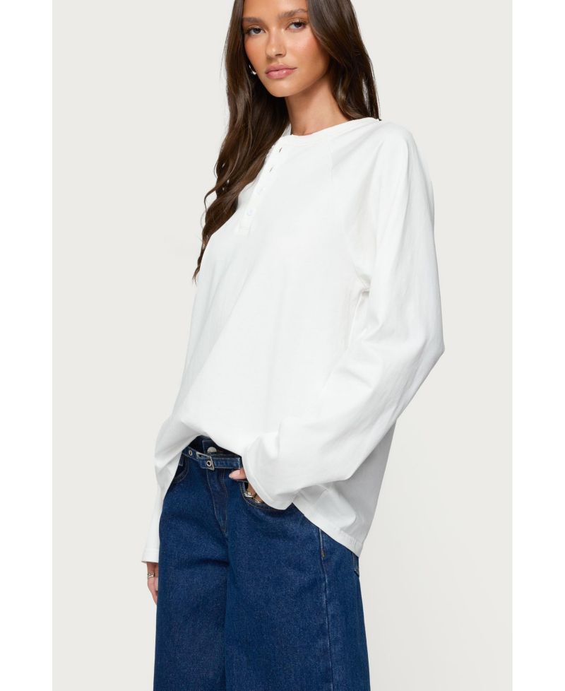 Women's Cyrus Henley Oversized Top