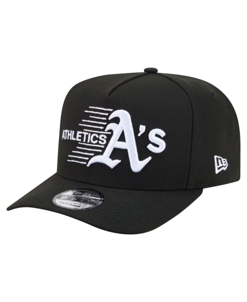 Men's Black Athletics Motion A-Frame 9FIFTY Snapback Hat