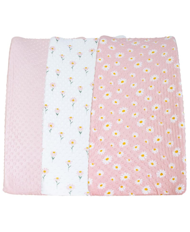 Changing Pad Cover for Baby Girls, Daisy Plush Minky