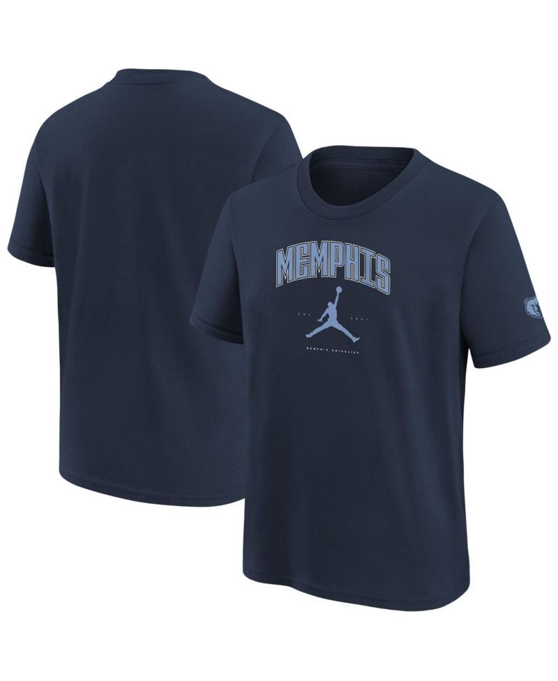 Big Boys and Girls Navy Memphis Grizzlies Essential Cities T-Shirt