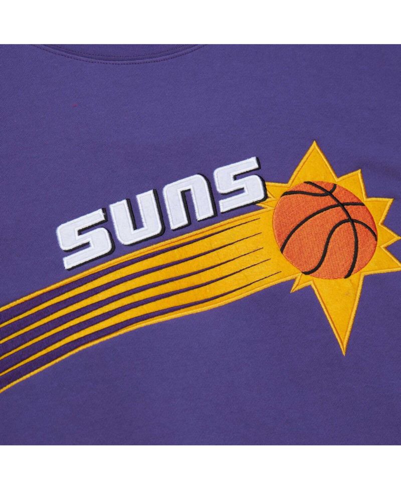 Men's Purple Phoenix Suns Hardwood Classics There and Back Pullover Sweatshirt