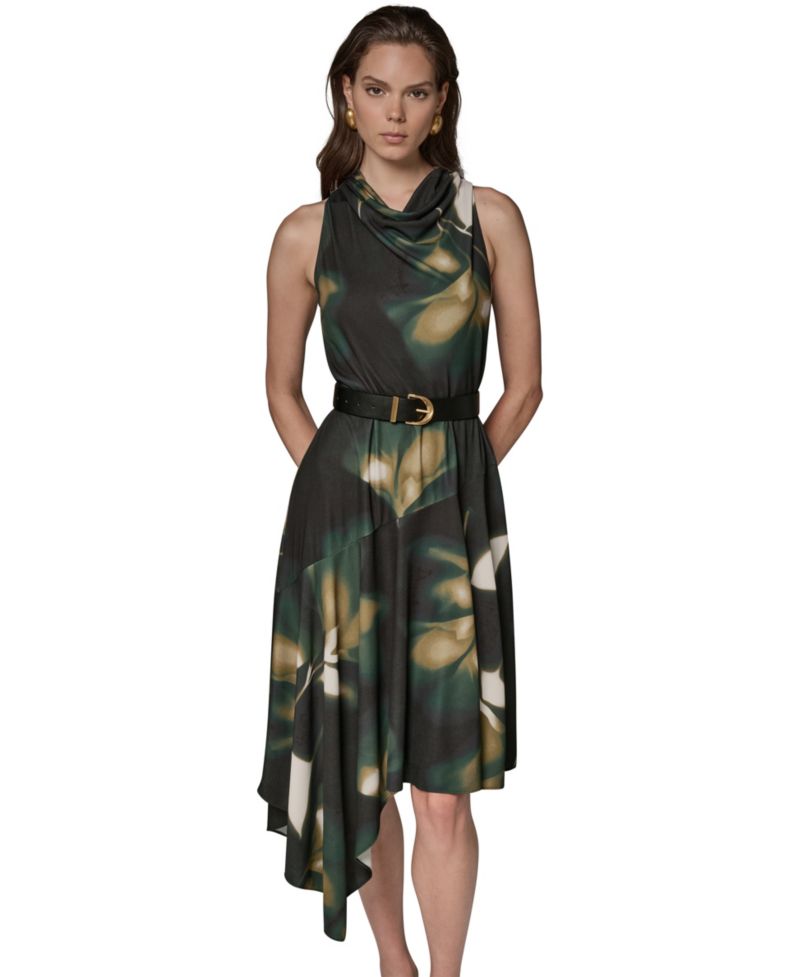Women's Jersey Print Sleeveless Dress