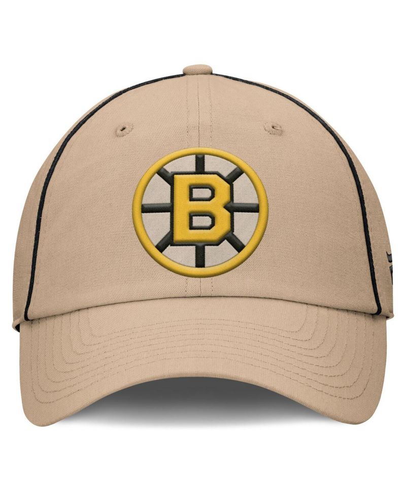 Men's Cream Boston Bruins Heritage Setoff Adjustable Hat
