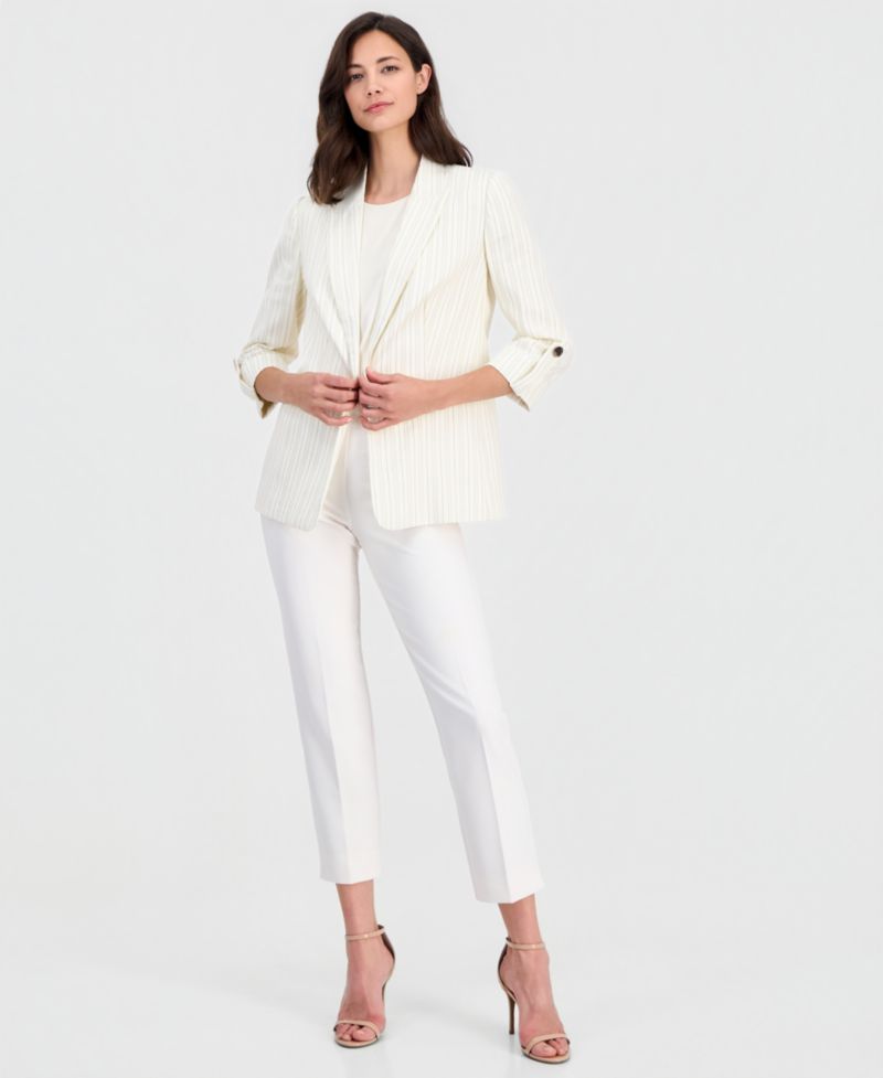 Women's Peak-Lapel Long-Sleeve Blazer