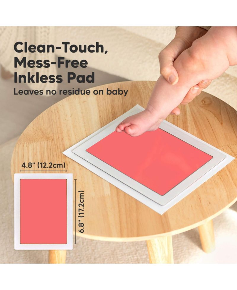 1pk Inkless Ink Pad for Baby Hand and Footprint Kit, Clean Touch Dog Paw, Dog Nose Print Kit, Baby & Pet Safe, Jumbo