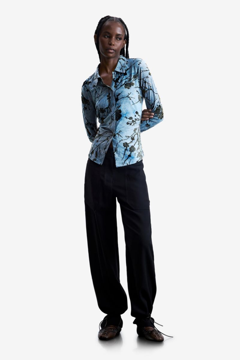 Women's Oriental Buttoned T-shirt
