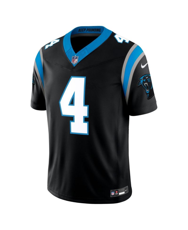 Men's Tetairoa McMillan Black Carolina Panthers Vapor F.U.S.E. Stitched Limited Jersey