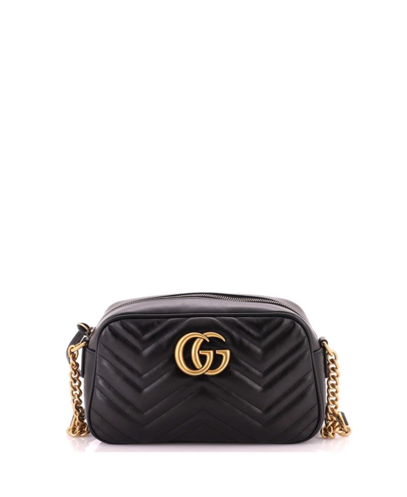 Small GG Marmont Shoulder Bag Matelasse Leather