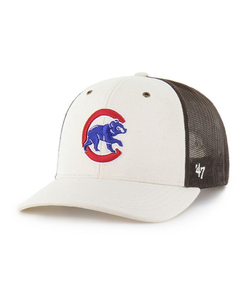Carhartt x '47 Men's Natural/Brown Chicago Cubs Undyed Trucker Adjustable Hat