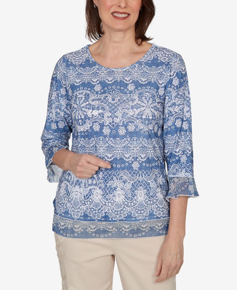 Women's Camden Market Lacey Striped Knit Top