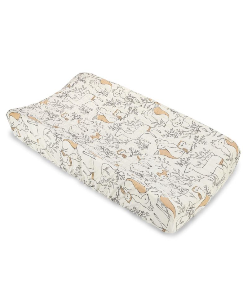 Ezra Quilted Change Pad Cover - Woodland