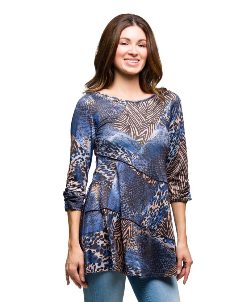 Women's Three Quarter Sleeve Tunic Top