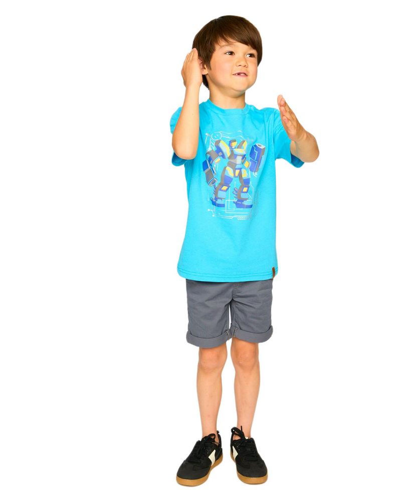 Toddler Boys Cotton Jersey T-Shirt with Print - Toddler|Child