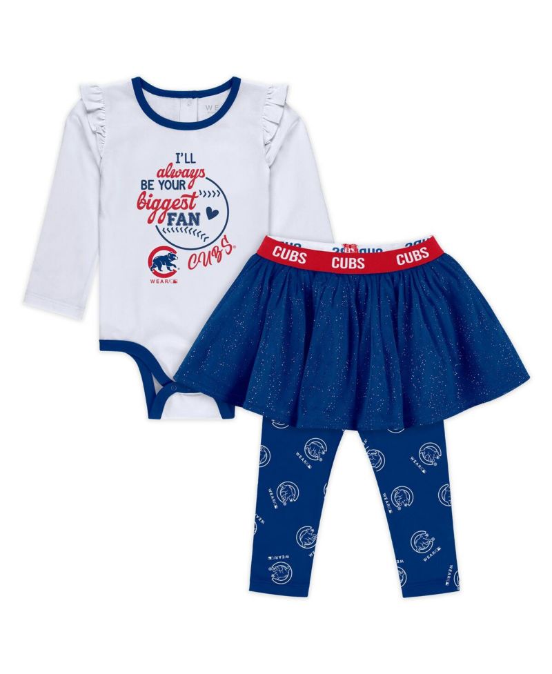 Baby Boys and Girls 3-Piece Chicago Cubs Tutu Set