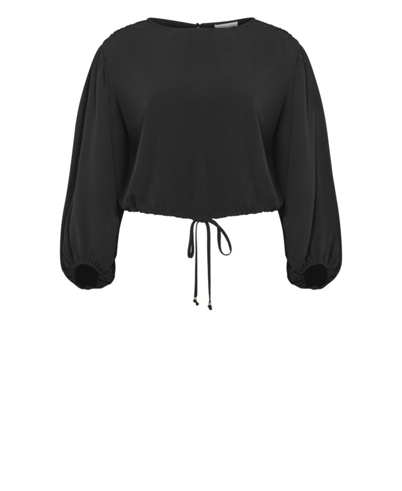 Plus Size Elise Long Sleeve Hem Detail Top