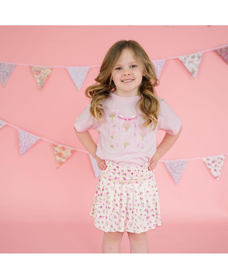 Girls Ditsy Floral Athletic Skirt