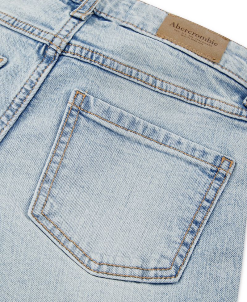 Girls' 5-16 Braided High-Rise Wide-Leg Jeans