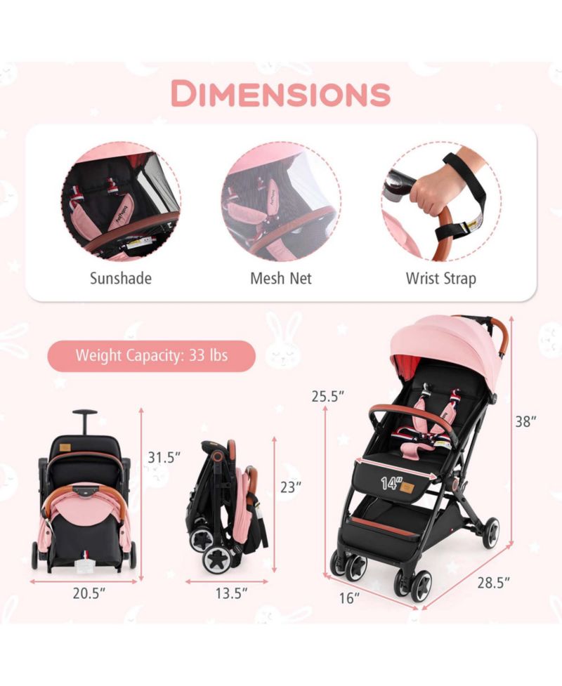 Lightweight Baby Stroller Aluminium Frame for Home Office Use