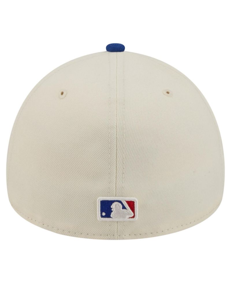 Men's Cream Chicago Cubs Chrome A-Frame 59FORTY Fitted Hat