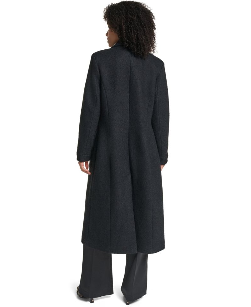 Women's Wool-Blend Long Colorblock Coat