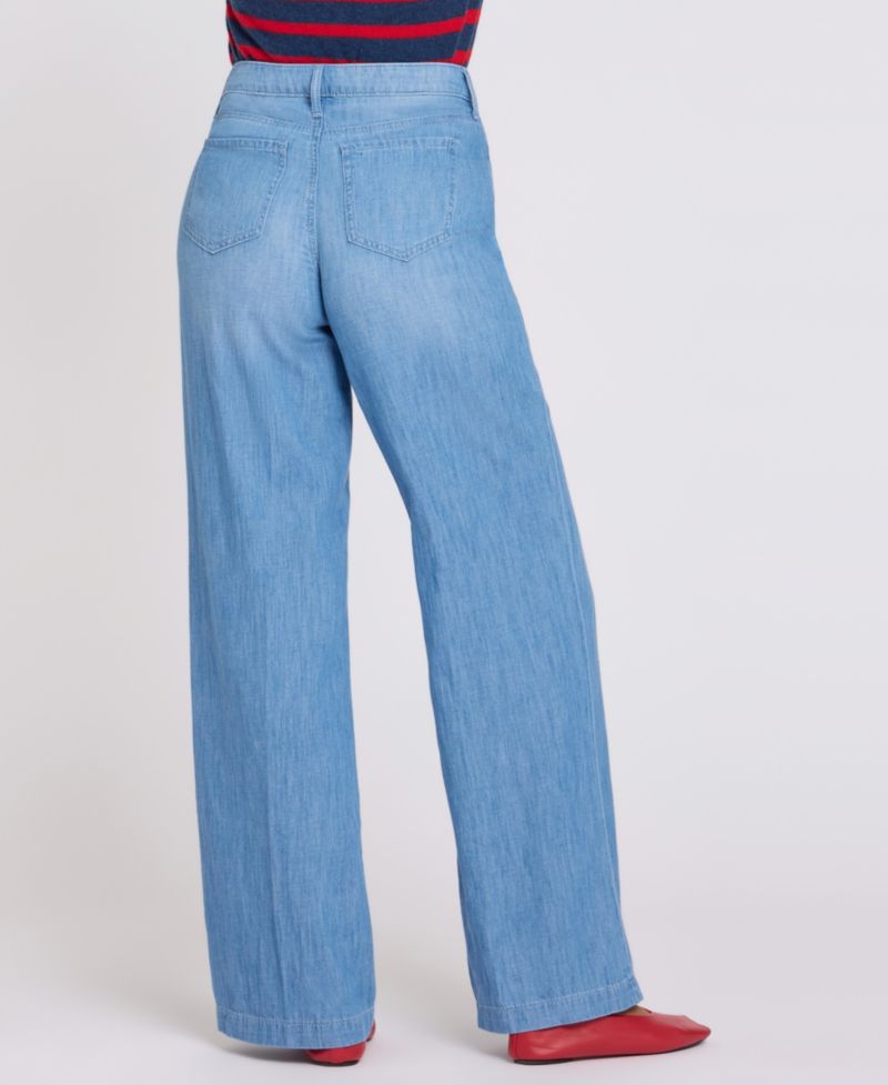 Women's Teresa Wide-Leg Jeans with Drawstring Waist