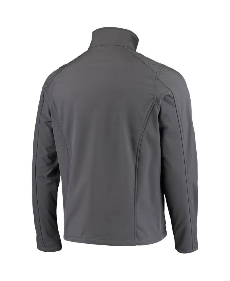 Men's Charcoal Cleveland Browns Sonoma Softshell Full-Zip Jacket