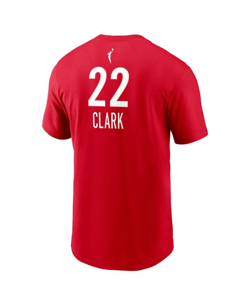 Men's and Women's Caitlin Clark Red Indiana Fever 2024 WNBA Draft Rebel Edition Player Name & Number T-Shirt