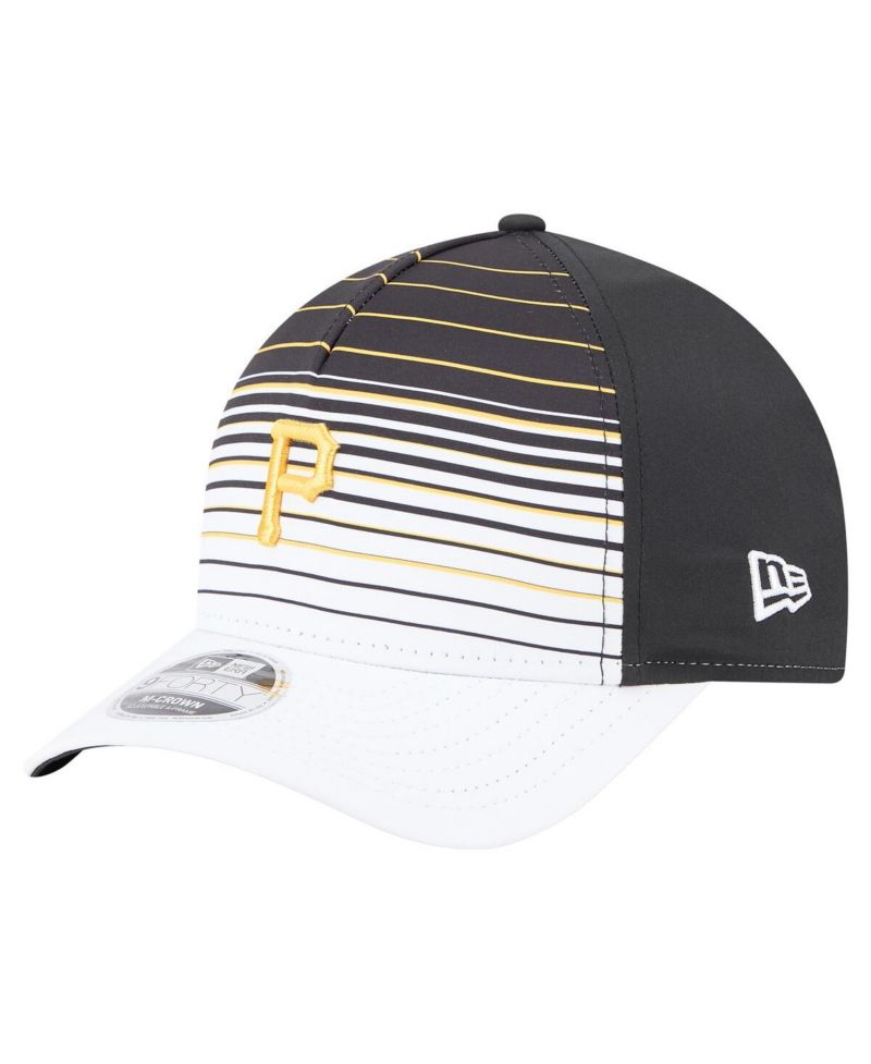 Men's Black Pittsburgh Pirates Gradient 9FORTY M-Crown Adjustable Hat