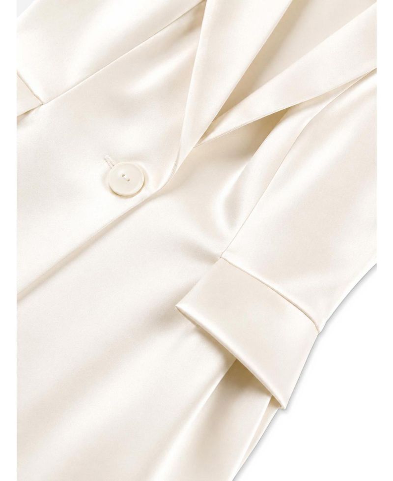 Women's Single Button Peak Lapel Vest