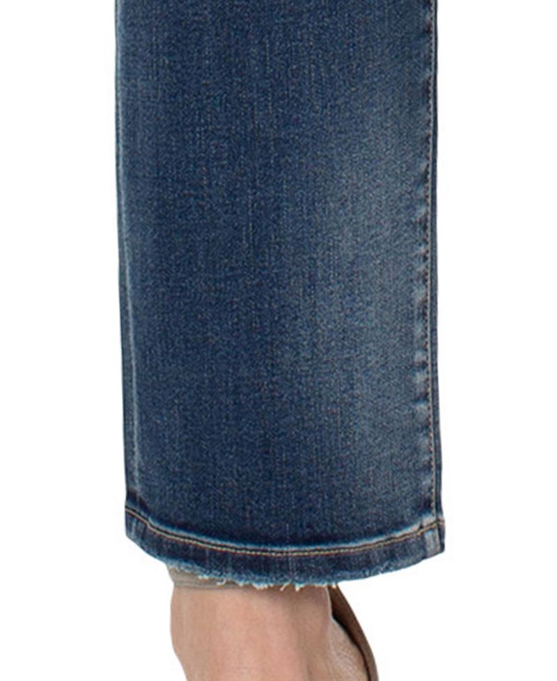 Petite Kennedy Mid-Rise Straight Jeans