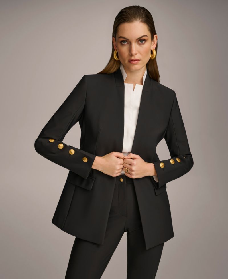 Women's Button-Sleeve Blazer