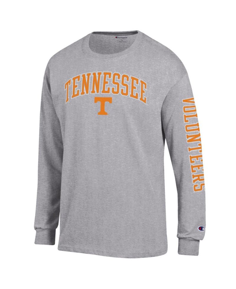 Men's Tennessee Orange Tennessee Volunteers Arch Over Logo 2-Hit Long Sleeve T-Shirt