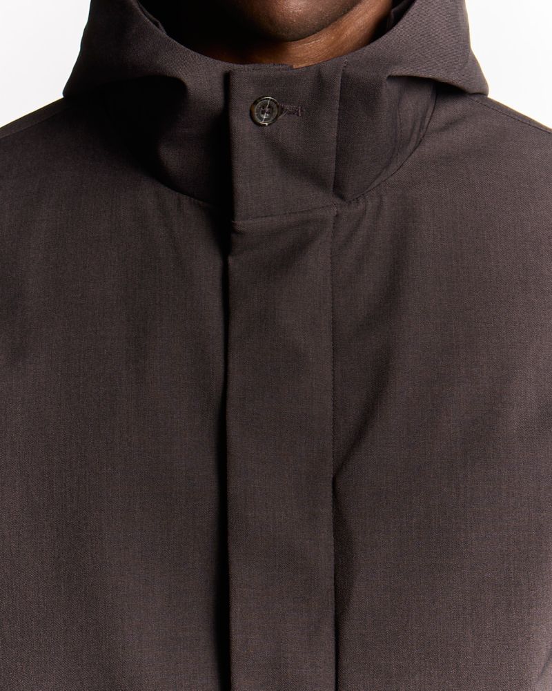 Men's Long Sleeve Hooded Military Parka Jacket