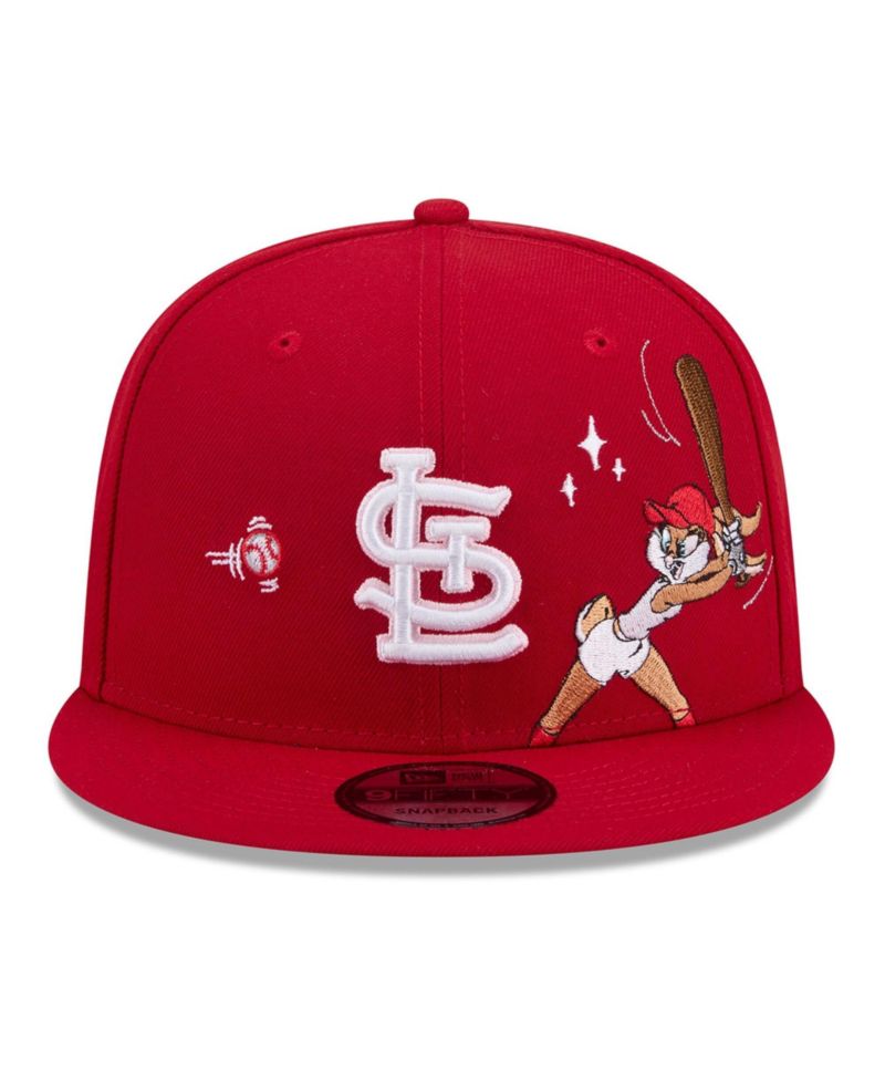 Men's Red St. Louis Cardinals Looney Tunes Lola Bunny 9FIFTY Snapback Hat